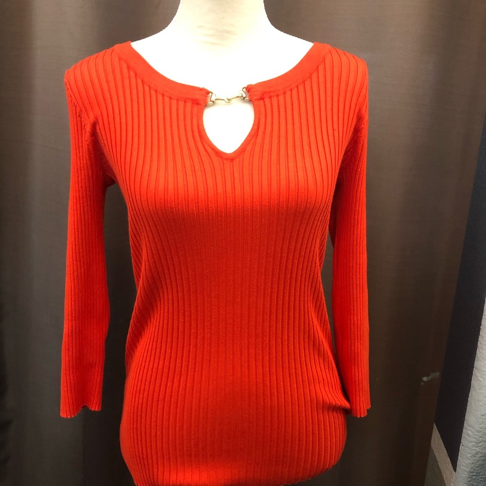 INC Medium Coral Sweater